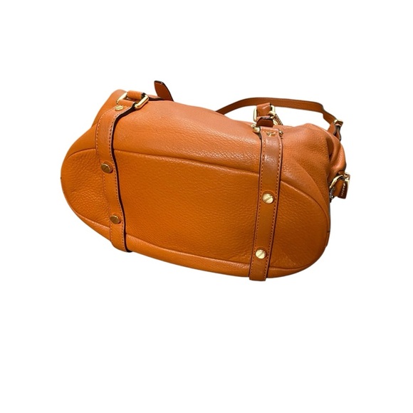 Michael Michael Kors Orange Bedford Convertible Satchel Crossbody Bag - Picture 7 of 10